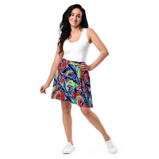 The Electric Wild on a Skater Skirt