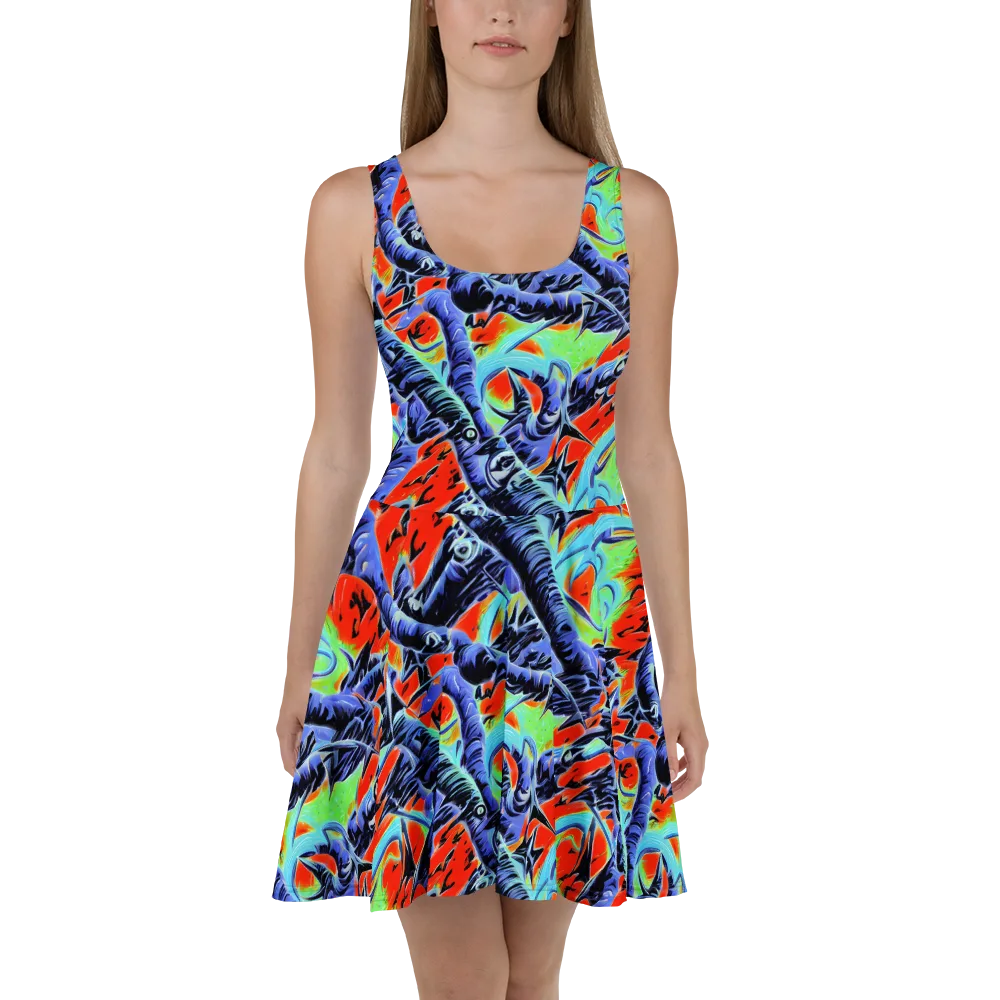 The Electric Wild on Skater Dress — Front