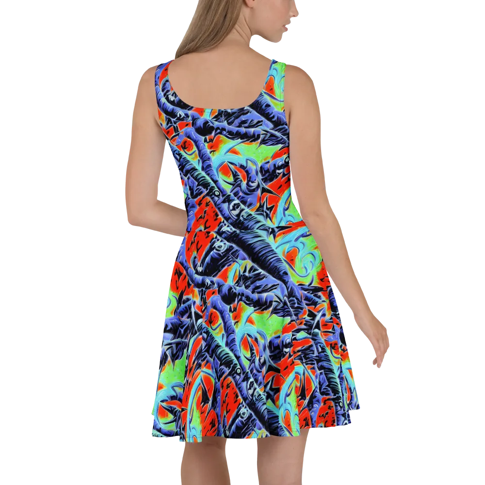 The Electric Wild on Skater Dress — Back
