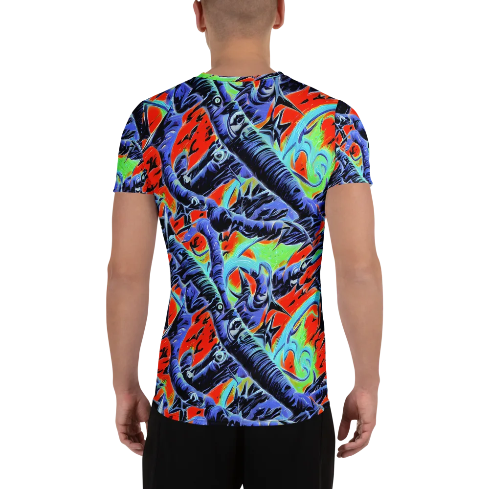 The Electric Wild on Men's Athletic T-Shirt — Back