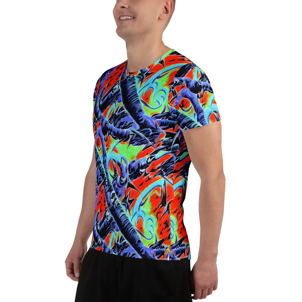 The Electric Wild on Men's Athletic T-Shirt — Left