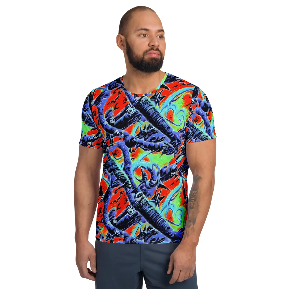The Electric Wild on Men's Athletic T-Shirt — Front