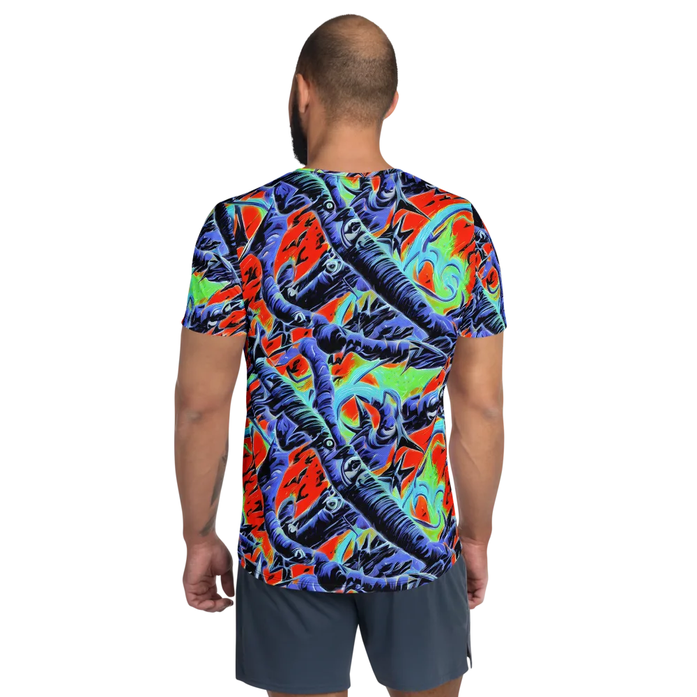 The Electric Wild on Men's Athletic T-Shirt — Back