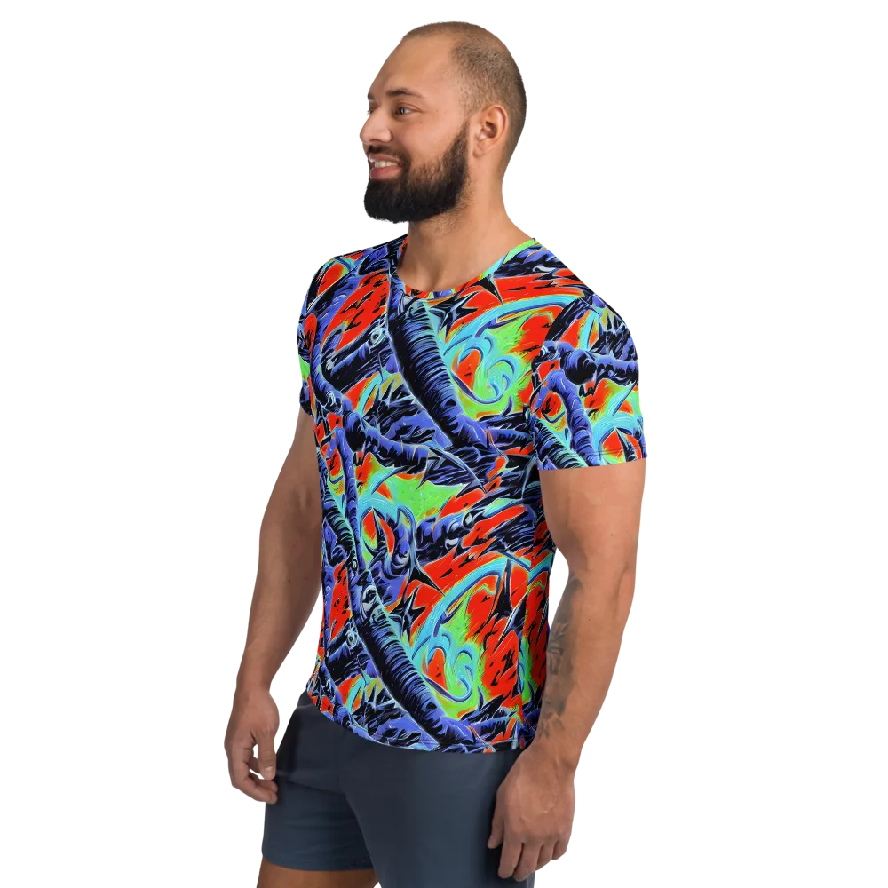 The Electric Wild on Men's Athletic T-Shirt — Left