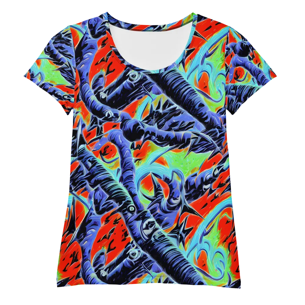 The Electric Wild on Women's Athletic T-Shirt — Front