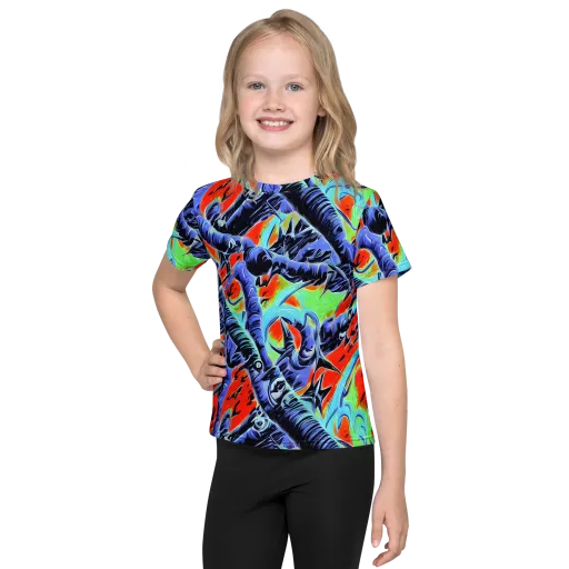 The Electric Wild on a Kids Crew Neck T-Shirt