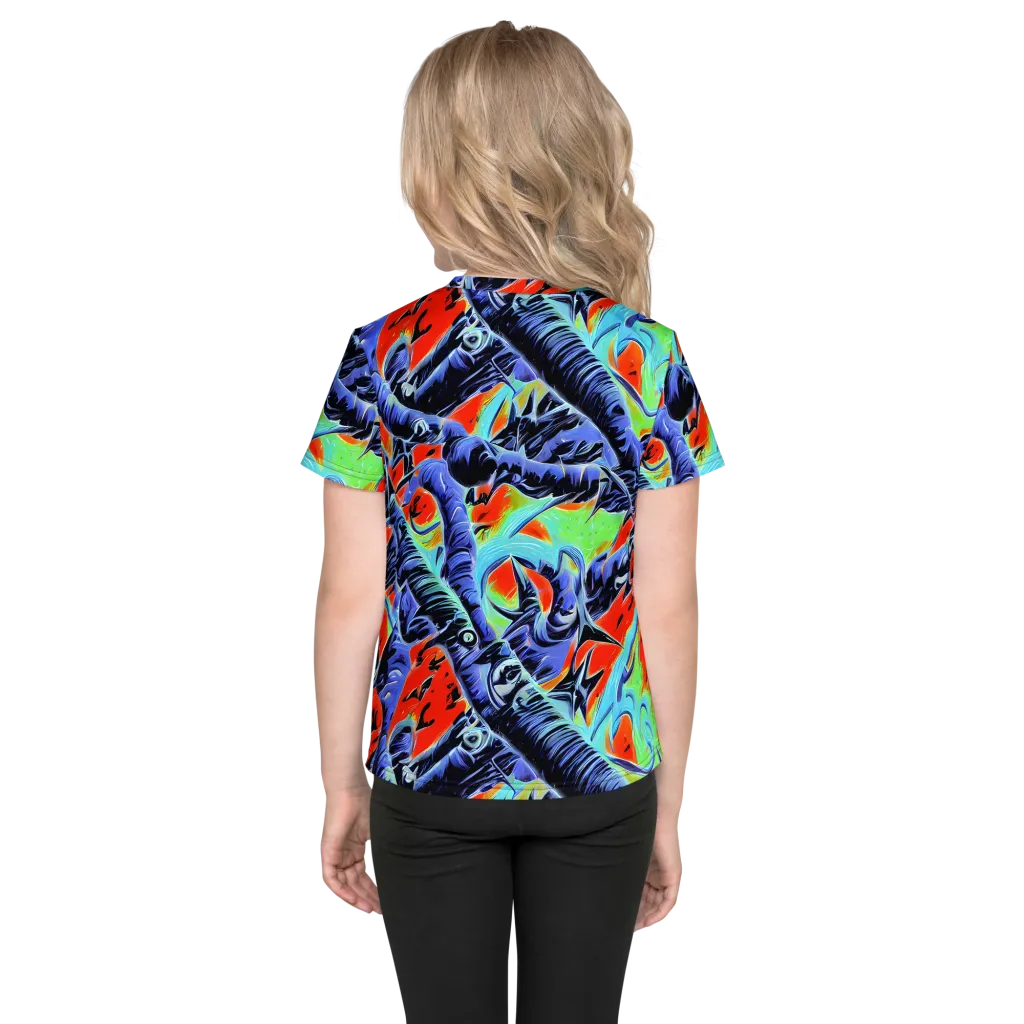 The Electric Wild on Kids Crew Neck T-Shirt — Back