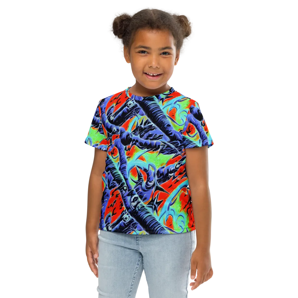 The Electric Wild on Kids Crew Neck T-Shirt — Front