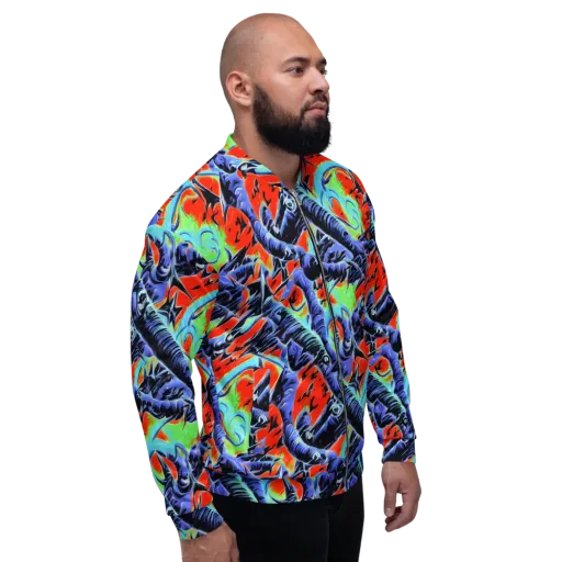 The Electric Wild on a Bomber Jacket