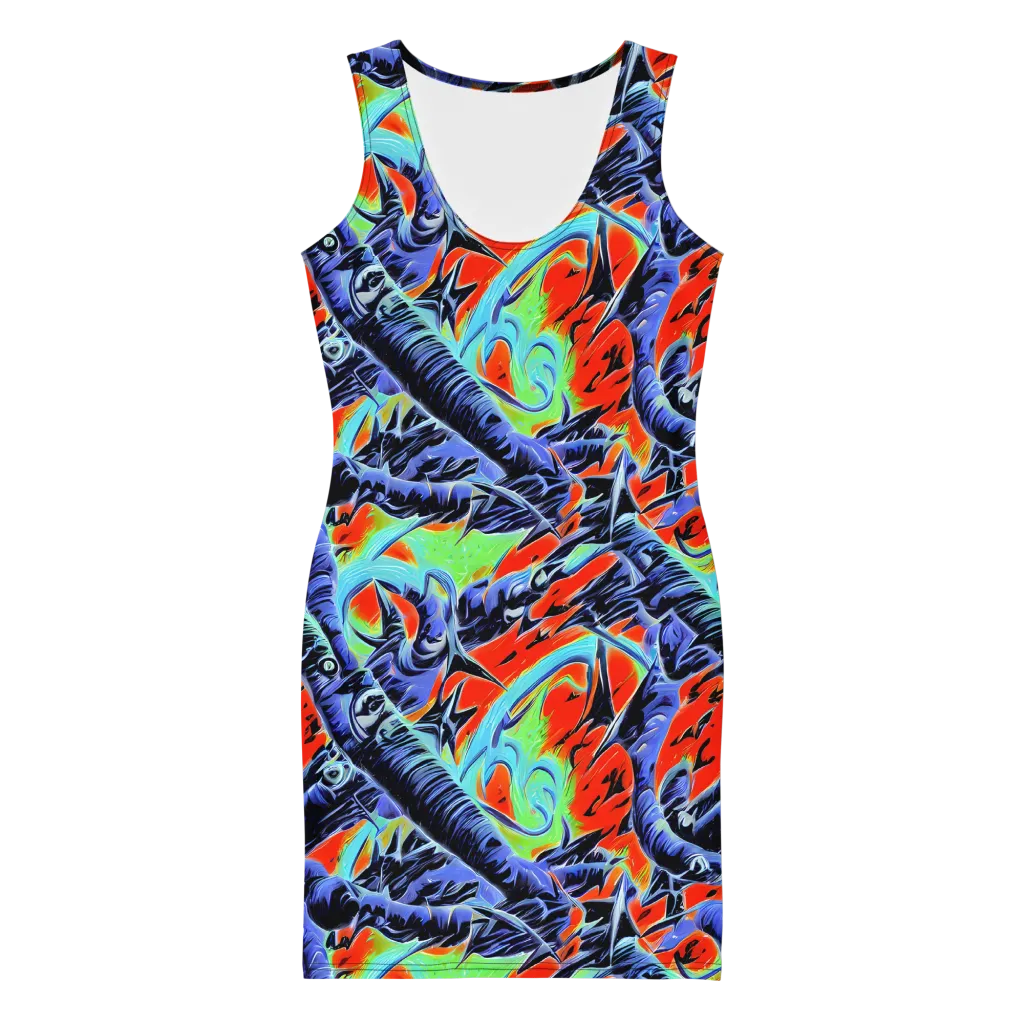 The Electric Wild on Bodycon Dress — Front