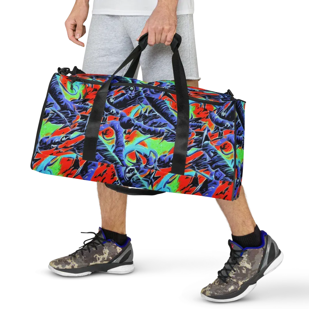 The Electric Wild on Duffle Bag — Front