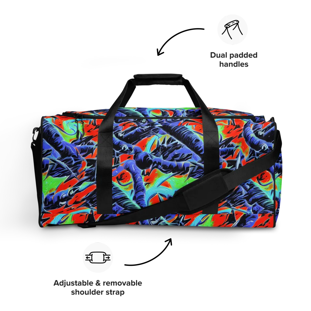 The Electric Wild on Duffle Bag — Front
