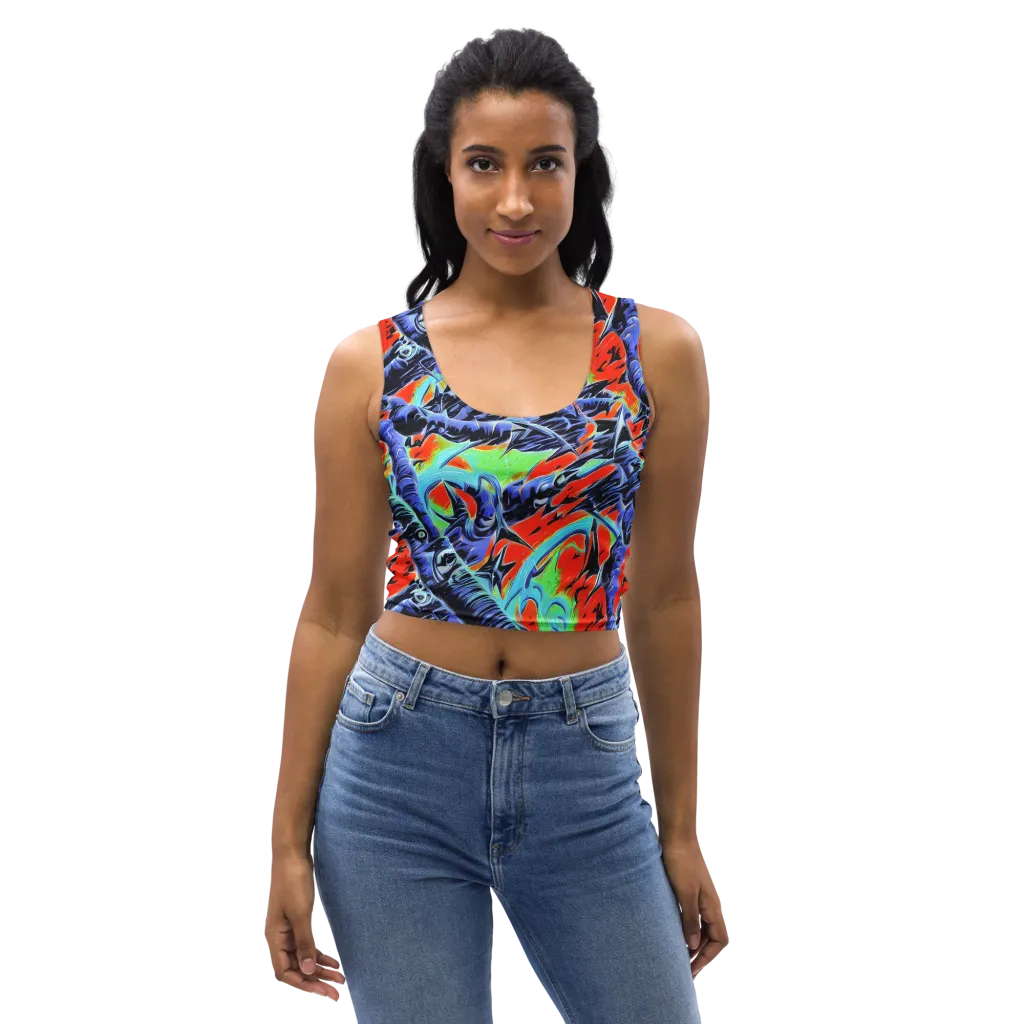 The Electric Wild on Crop Top — Front