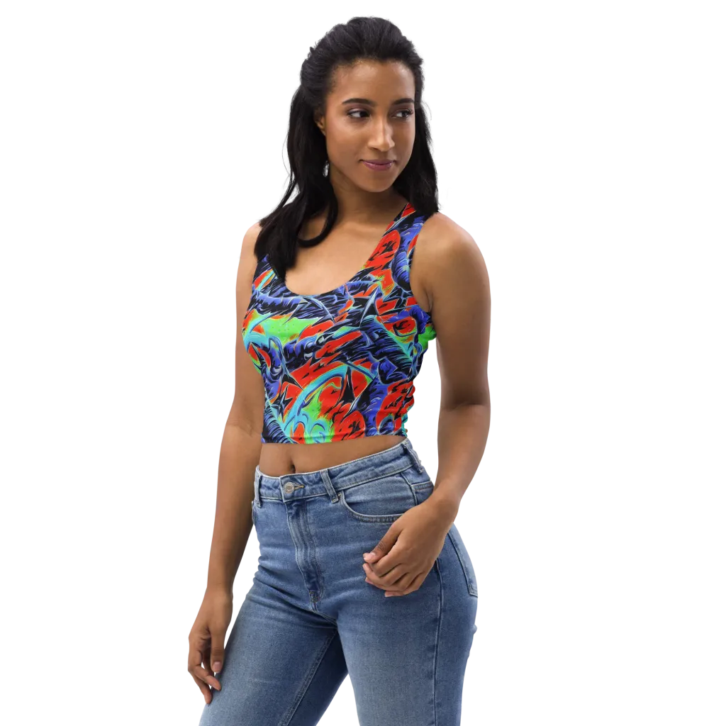 The Electric Wild on Crop Top — Left Front