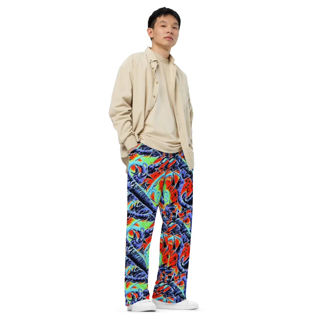 The Electric Wild on Wide-Leg Pants — Right Front