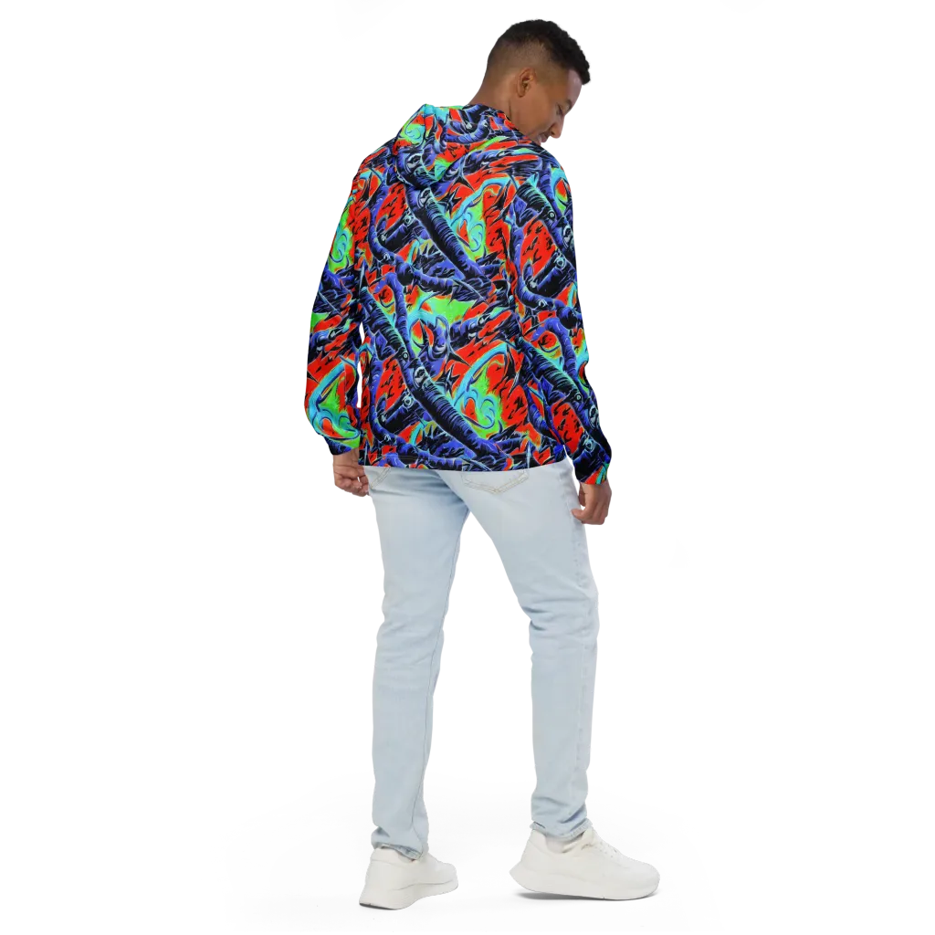 The Electric Wild on Men's Windbreaker — Back