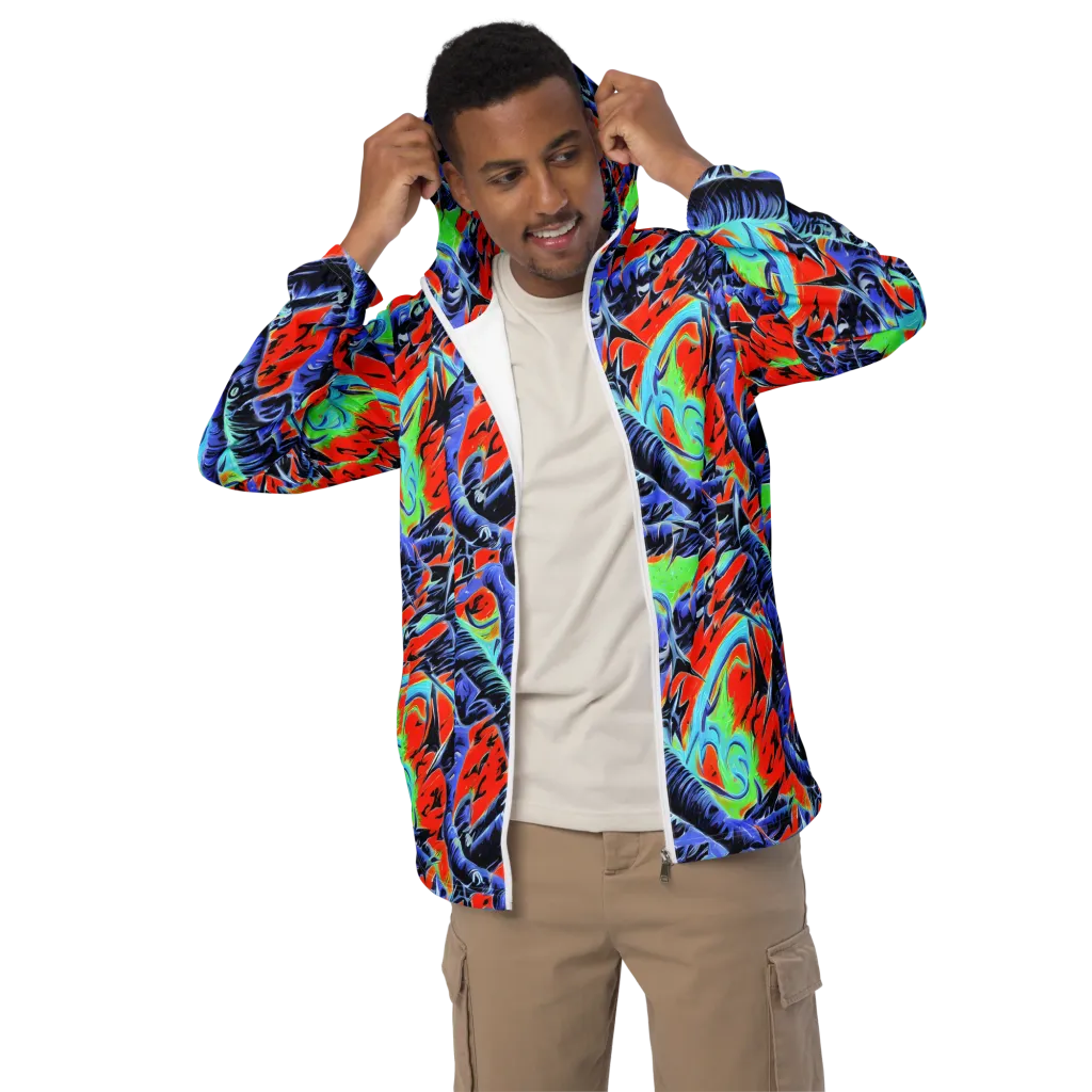 The Electric Wild on Men's Windbreaker — Front