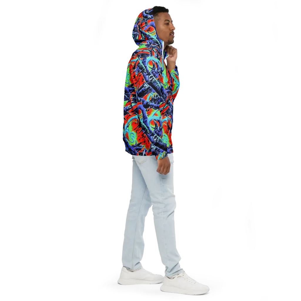 The Electric Wild on Men's Windbreaker — Right