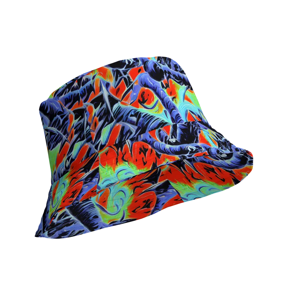 The Electric Wild on Reversible Bucket Hat — Product details Outside