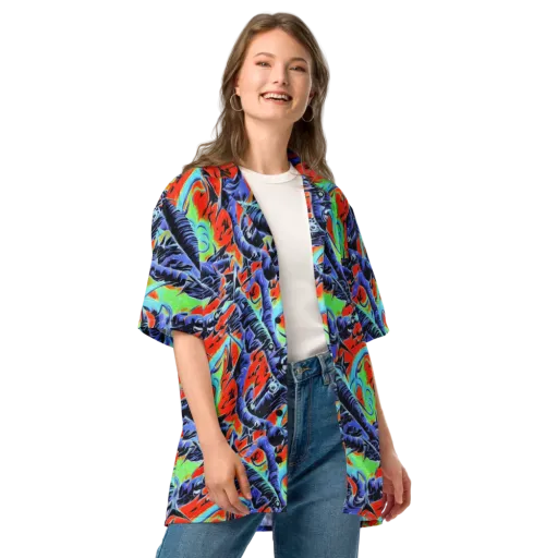 The Electric Wild on a Button Shirt