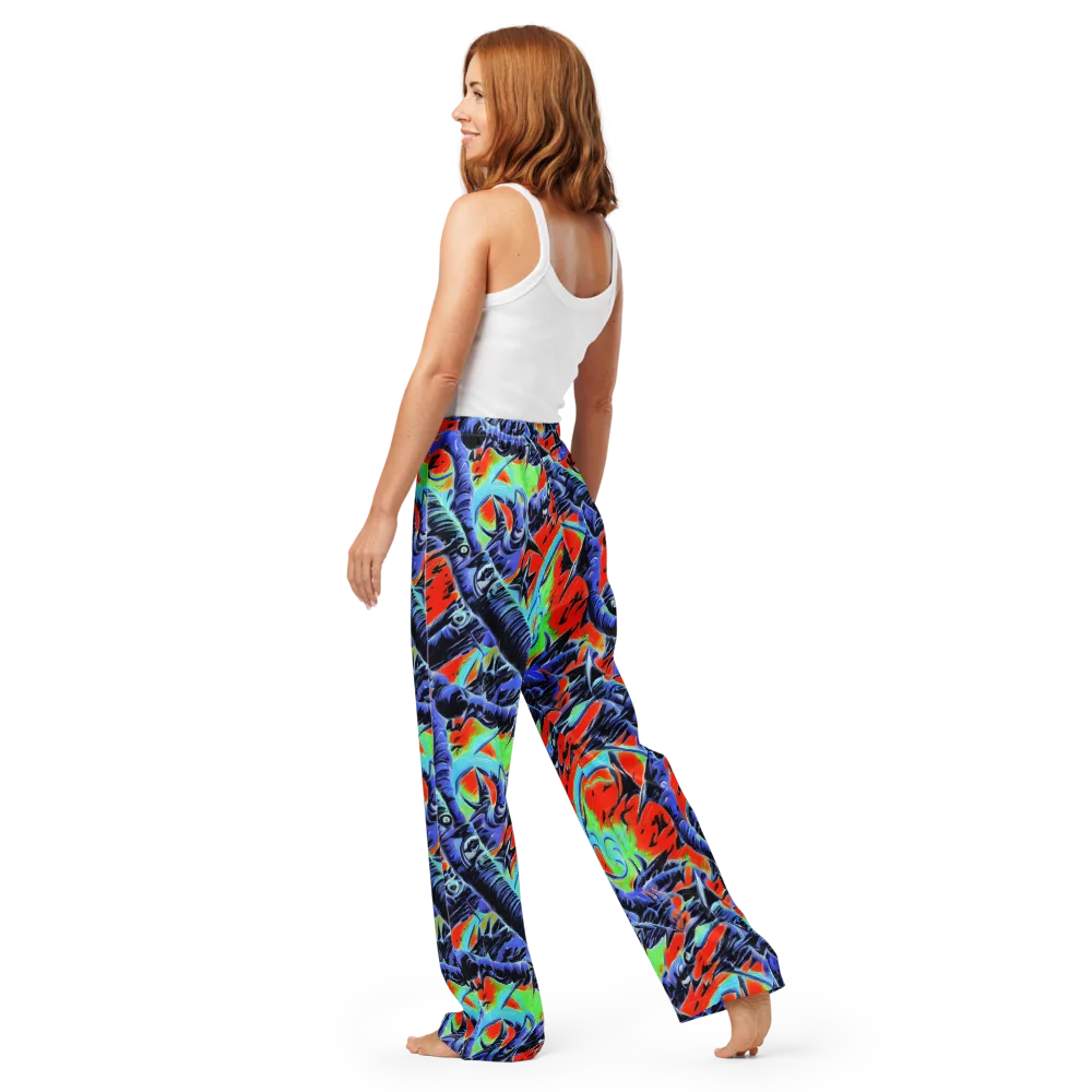 The Electric Wild on Women's Pajama Pants — Back