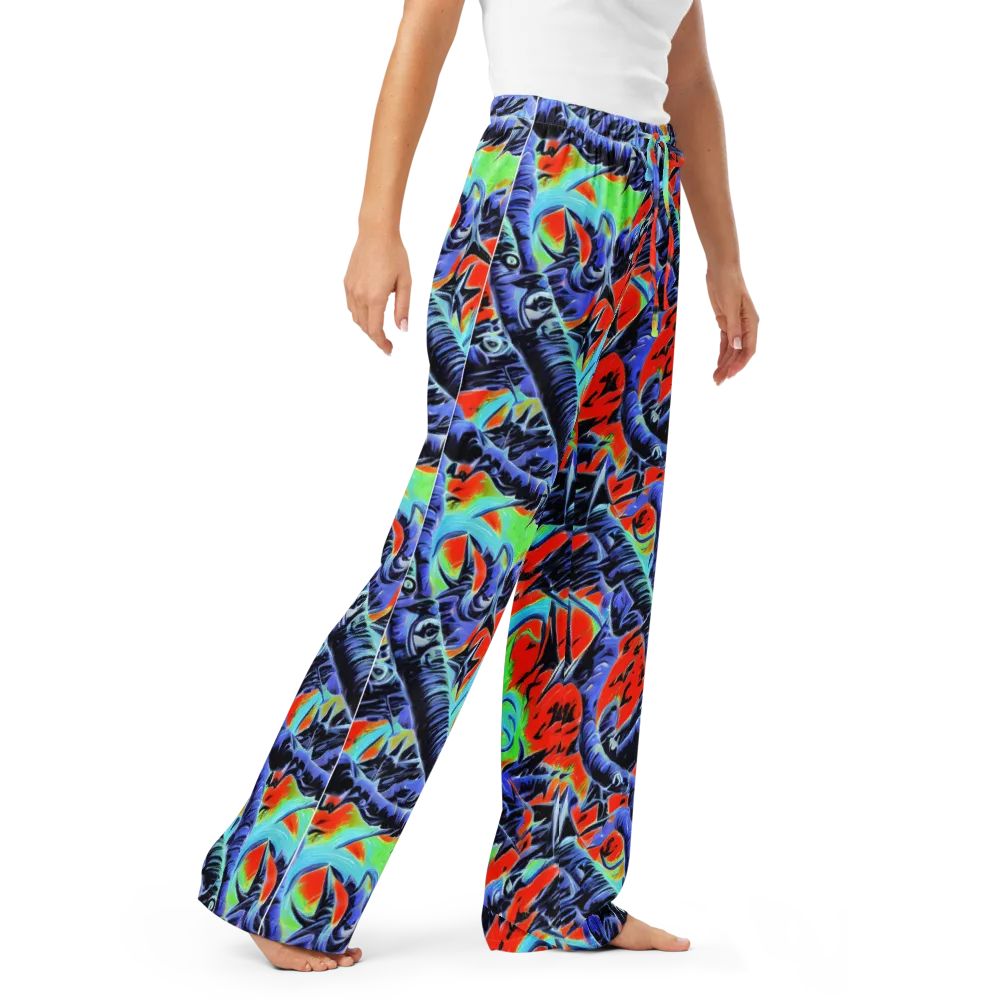 The Electric Wild on Women's Pajama Pants — Right Front