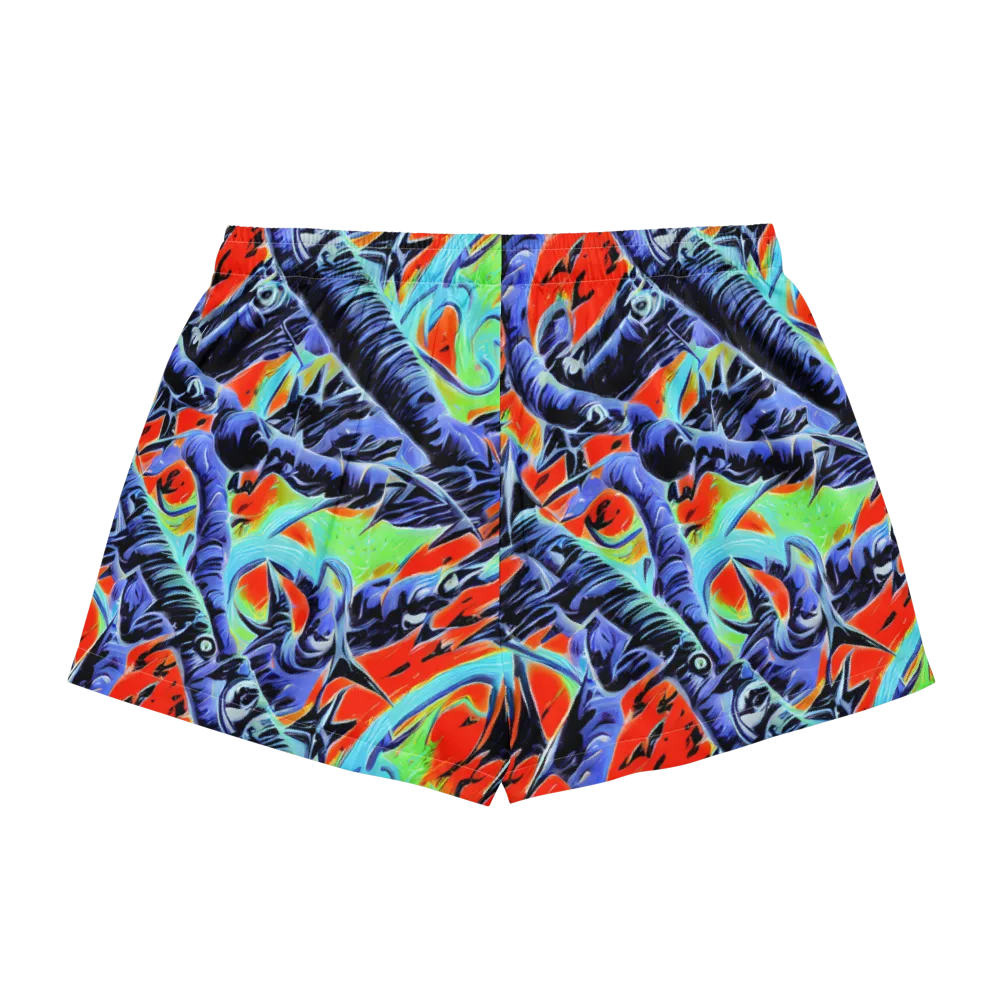 The Electric Wild on Women's Pajama Shorts — Back