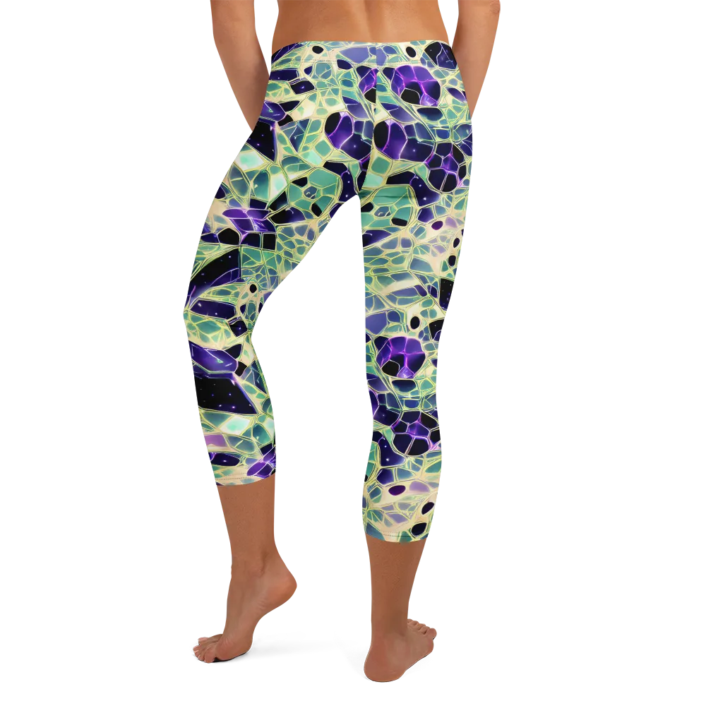 Midnight Membrane on Capri Leggings — Back