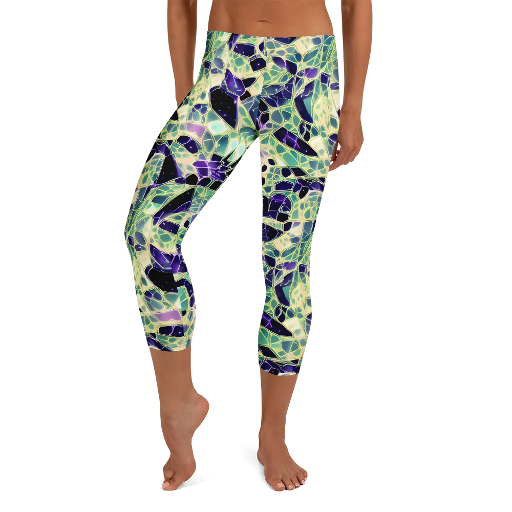 Midnight Membrane on Capri Leggings — Front