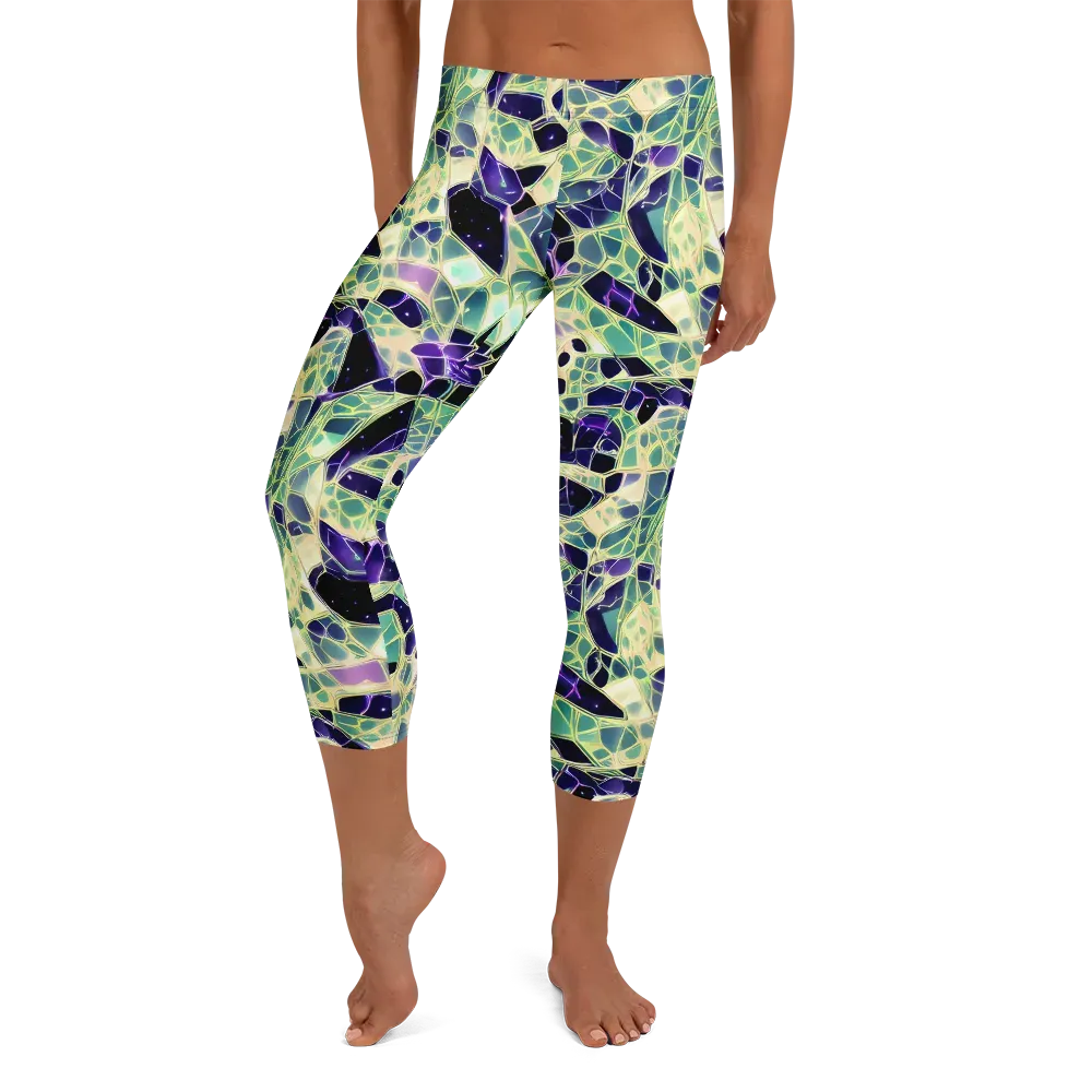 Midnight Membrane on Capri Leggings — Front