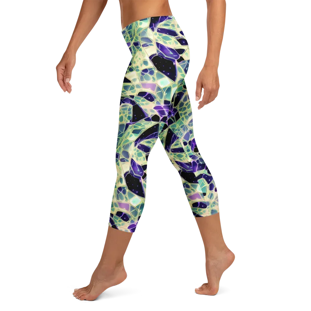 Midnight Membrane on Capri Leggings — Left