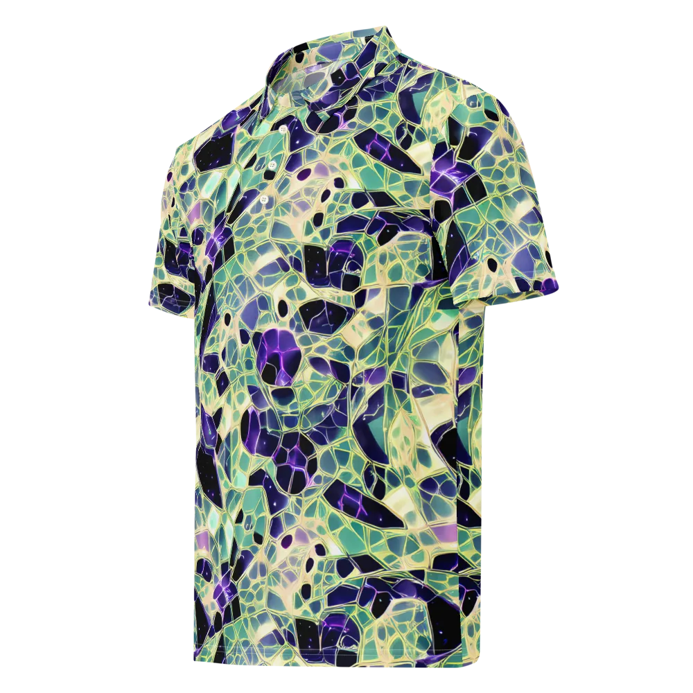 Midnight Membrane on Men's Slim Fit Polo Shirt — Left Front