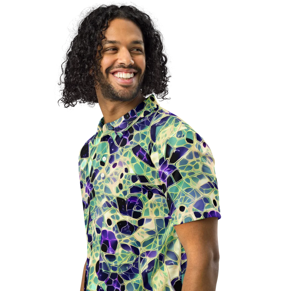 Midnight Membrane on Men's Slim Fit Polo Shirt — Left Front