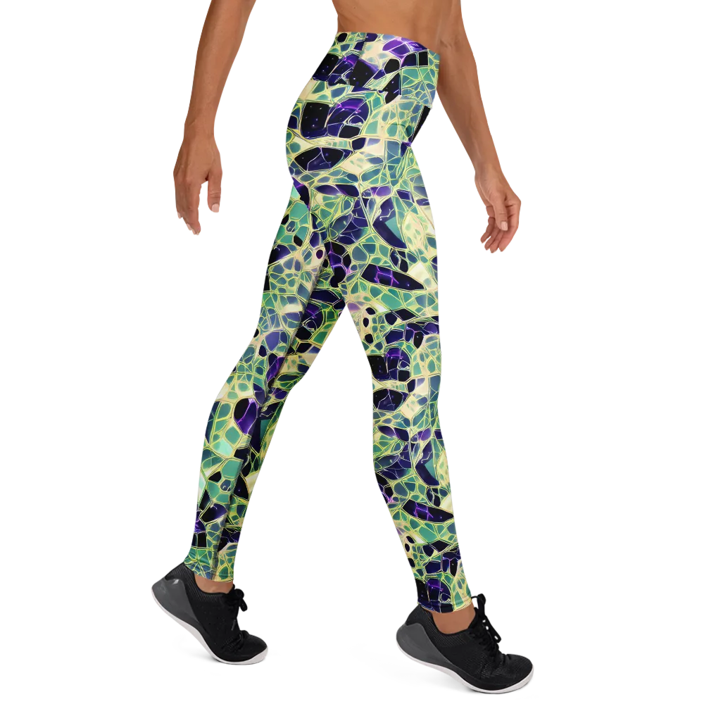 Midnight Membrane on Yoga Leggings — Right