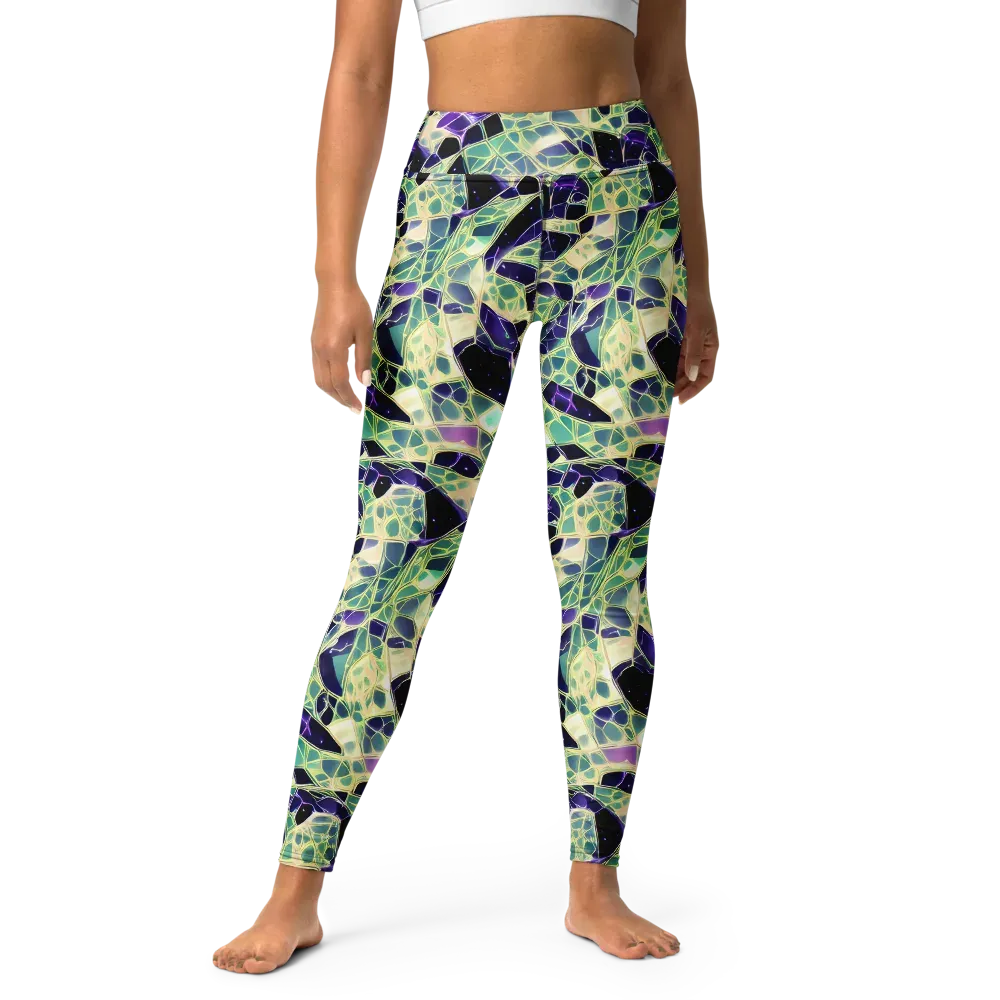 Midnight Membrane on Yoga Leggings — Front