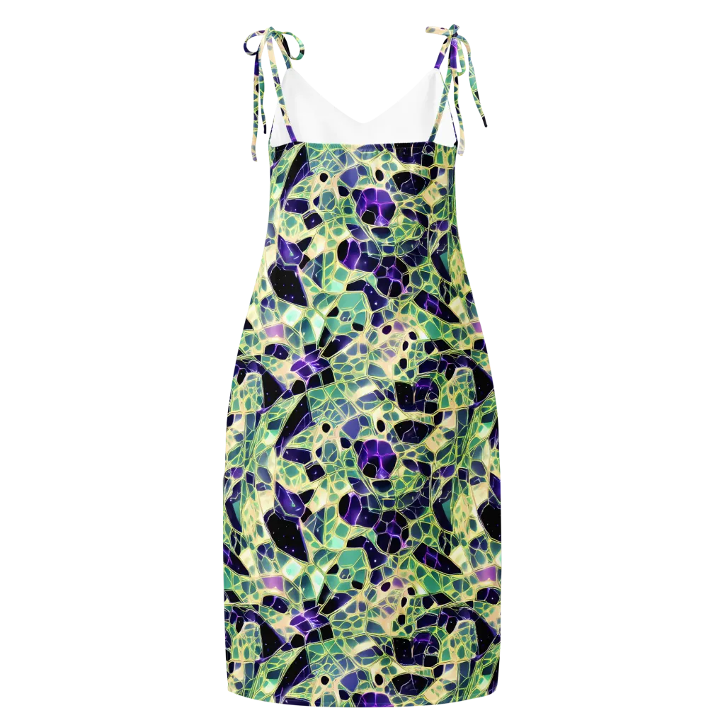 Midnight Membrane on Slip Dress — Back