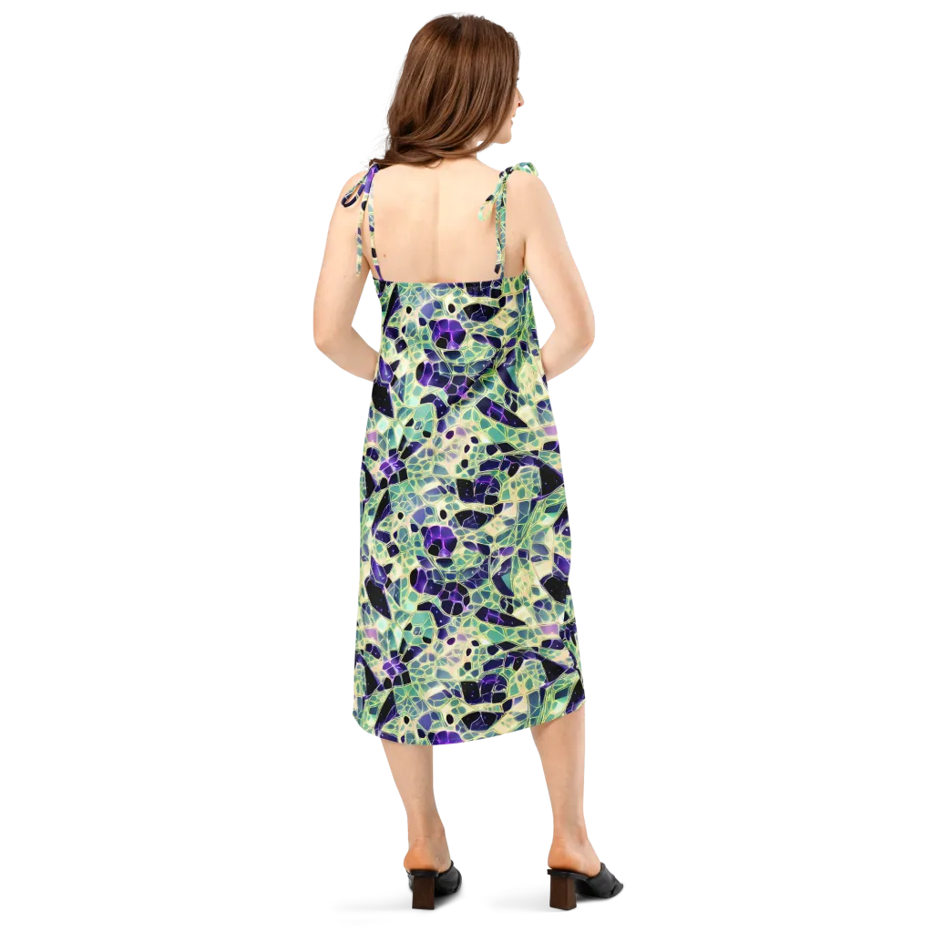 Midnight Membrane on Slip Dress — Back