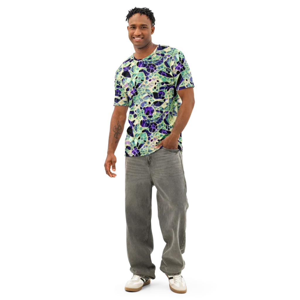 Midnight Membrane on Men's Cotton Crew Neck T-Shirt — Front