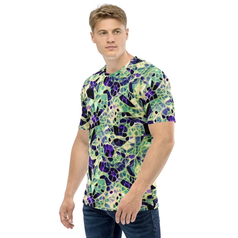 Midnight Membrane on Men's Crew Neck T-Shirt — Left