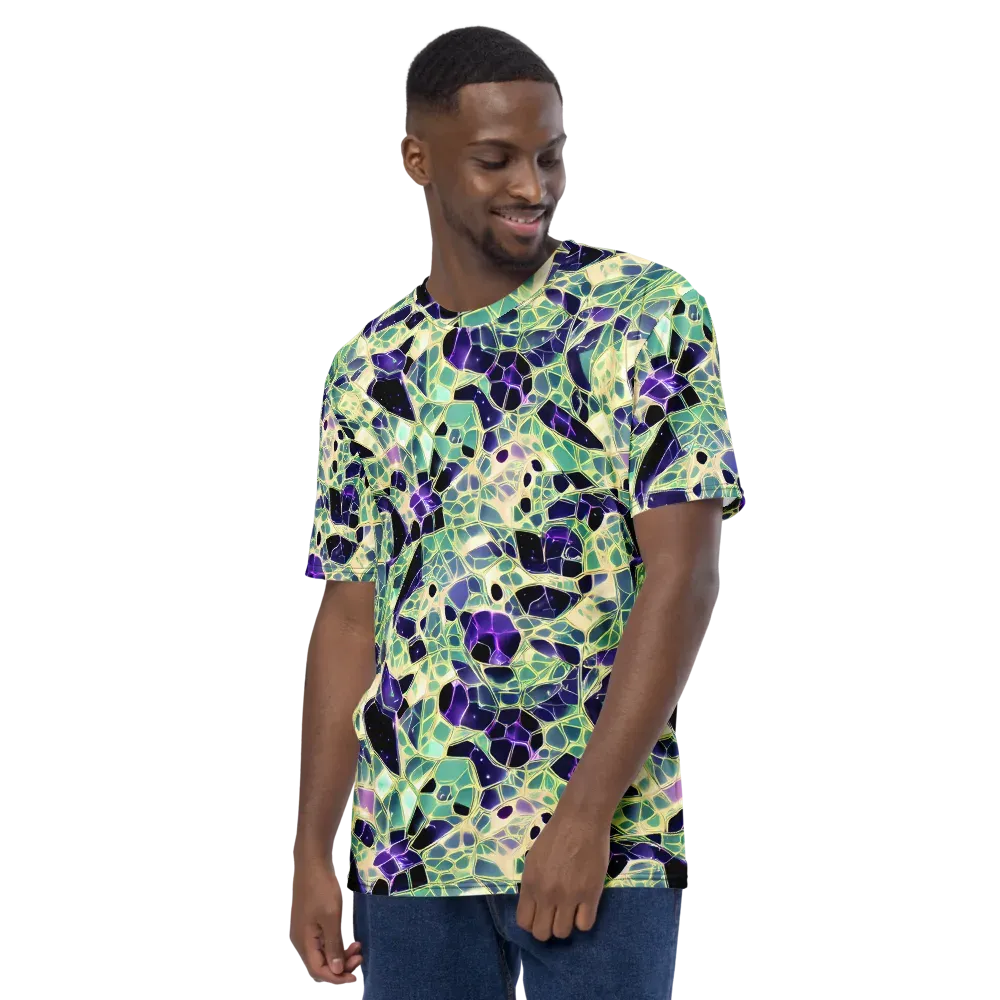 Midnight Membrane on Men's Crew Neck T-Shirt — Left