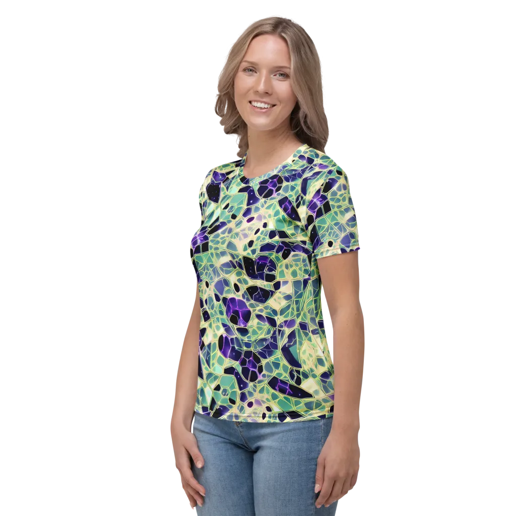 Midnight Membrane on Women's Crew Neck T-Shirt — Left