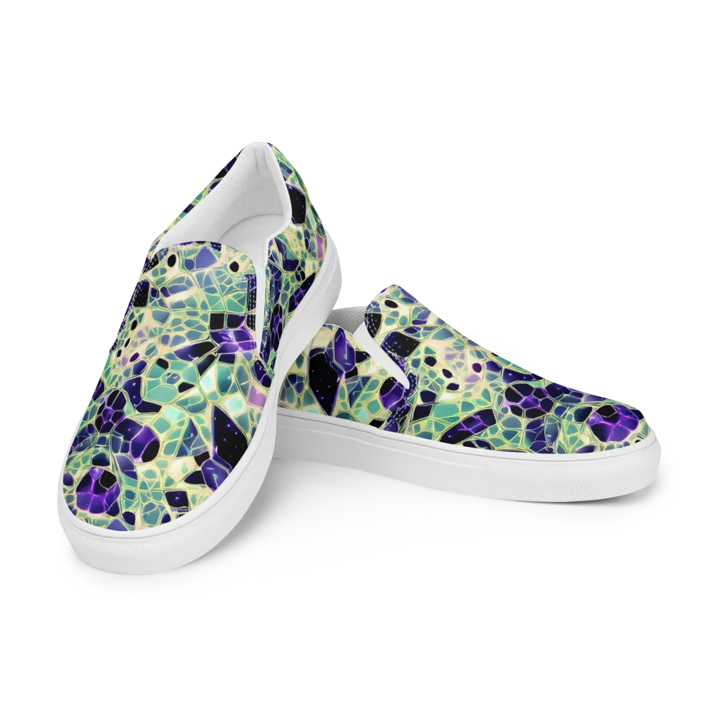 Midnight Membrane on Men's Slip-On Canvas Shoes — Left Front