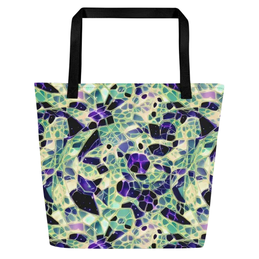 Midnight Membrane on a Large Tote Bag W/ Pocket
