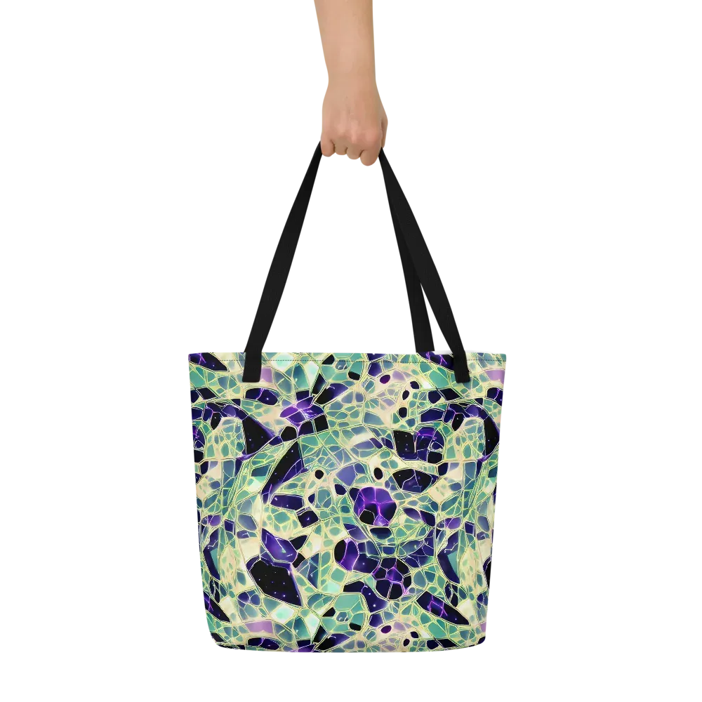 Midnight Membrane on Large Tote Bag W/ Pocket — Front