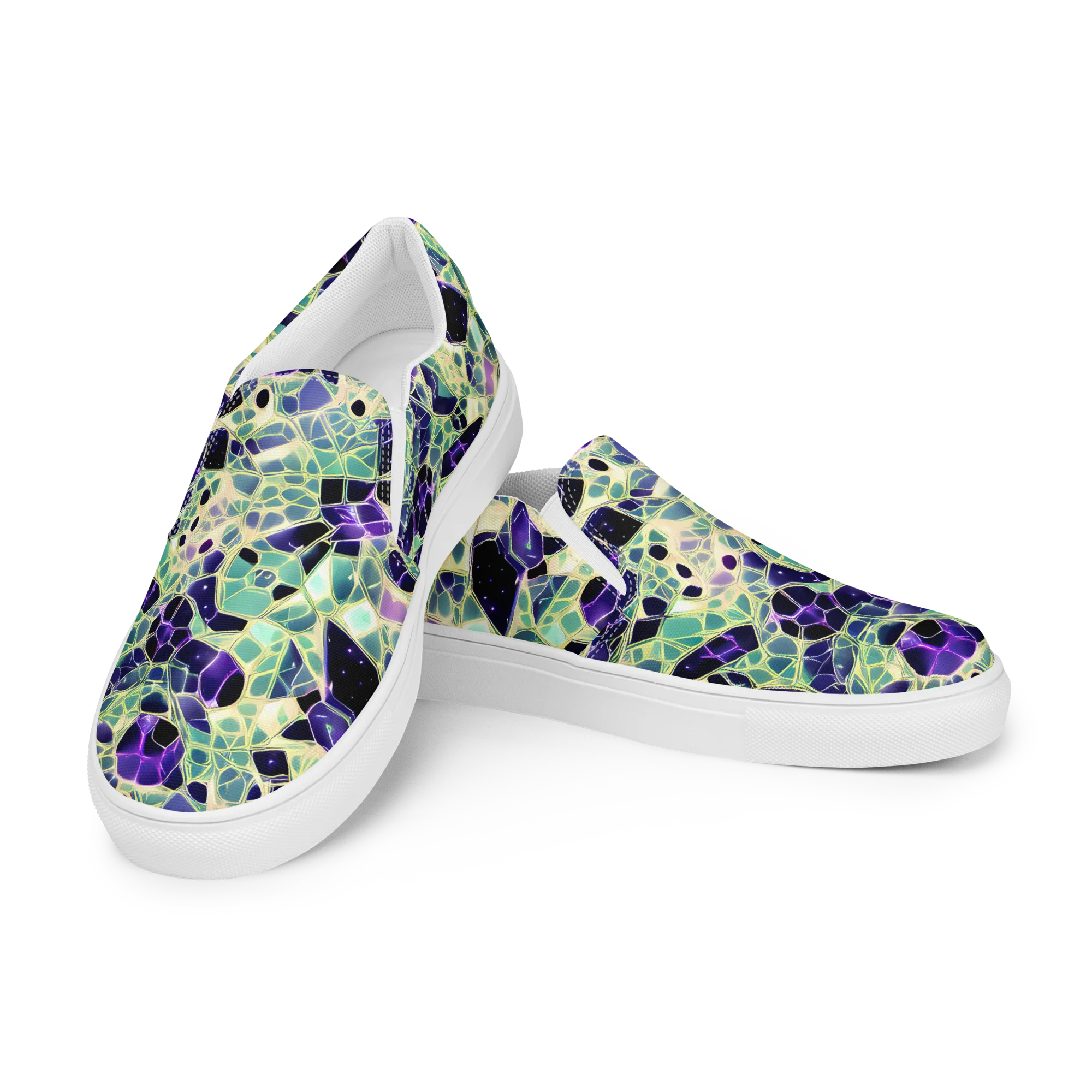 Midnight Membrane on Women's Slip-On Canvas Shoes — Left Front