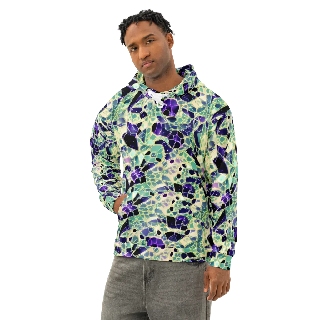 Midnight Membrane on Cotton Hoodie — Left Front