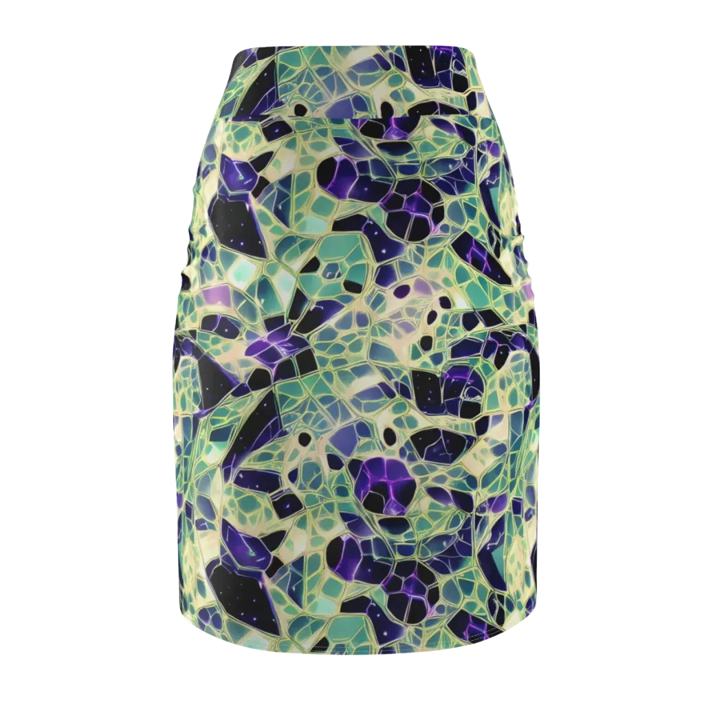 Midnight Membrane on Pencil Skirt — Back