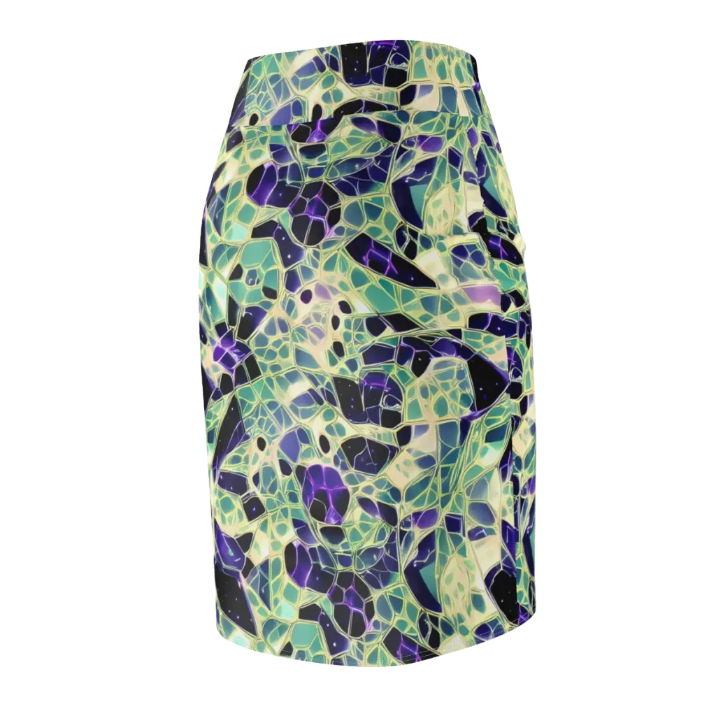 Midnight Membrane on Pencil Skirt — Back Side