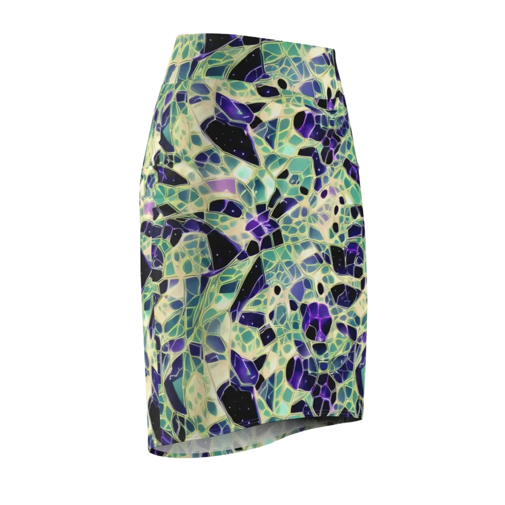 Midnight Membrane on Pencil Skirt — Front Side