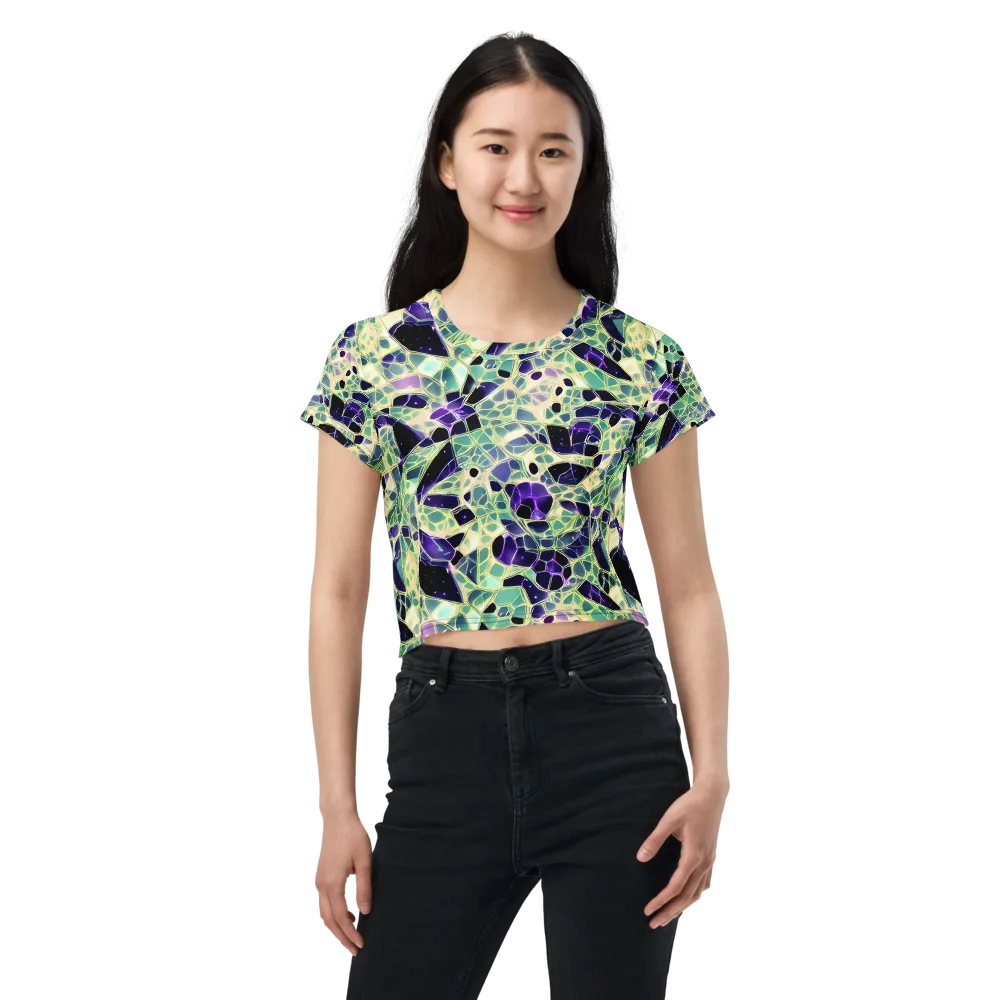 Midnight Membrane on Crop Tee — Front
